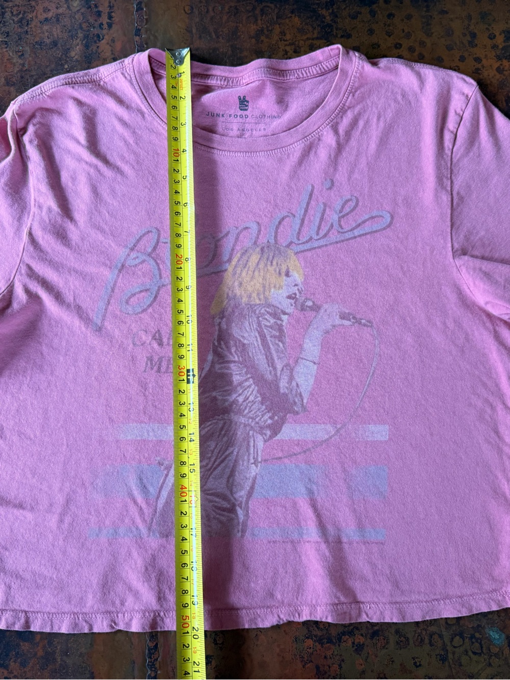 Blondie 'Call Me' Graphic Tee - Pink - Junk Food Clothing crop top - Picture 4 of 5